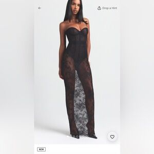 SKIMS Black Lace dress